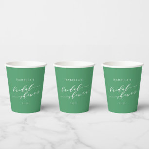 Minimalistische Bridal-Shower-Einladung in Kellygr Pappbecher