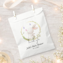 Minimalistische Bunny and Butterflies Babydusche
