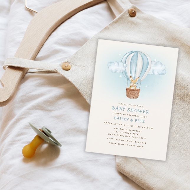 Minimalistische Bunny Balloon Mommy To Bee Baby Sh Einladung (Minimalist Bunny Balloon Mommy To Bee Baby Shower Invitation)