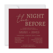 Minimalistische Burgundy Probe Dinner Hochzeit