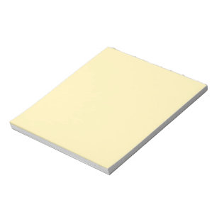 Minimalistische Butter Gelb schlichte Vollpastete Notizblock