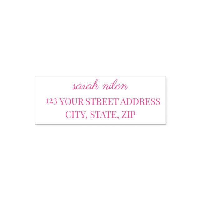Minimalistische Calligrafy Address-Briefmarke für  Permastempel (Design)