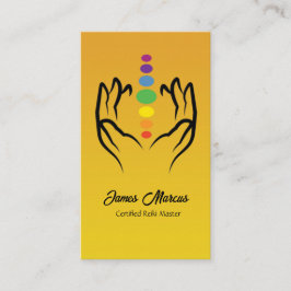 Minimalistische Chakra Energie Spirituelle Heilung Visitenkarte