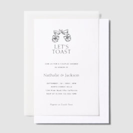 Minimalistische Champagner-Paarschauer-Hochzeit