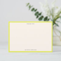 Minimalistische Chartreuse-Rahmen personalisierte