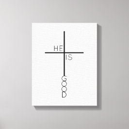 Minimalistische Christliche Cross Bible Verse Mode Leinwanddruck
