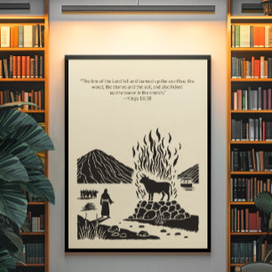 Minimalistische Christliche Wall Art - Bibelverse Poster
