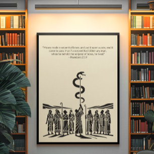 Minimalistische Christliche Wall Art - Bibelverse Poster