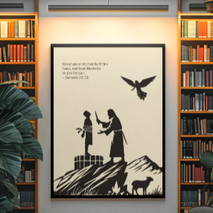 Minimalistische Christliche Wall Art - Bibelverse Poster