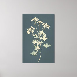 Minimalistische Cilantro-Blätter Leinwanddruck