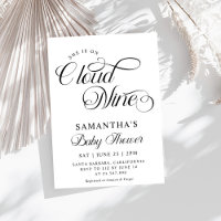 Minimalistische Cloud Nine Baby Dusche
