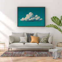 Minimalistische Cloud Wall Art für serene Zuhause-