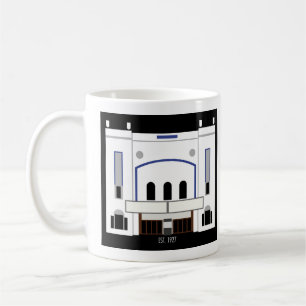 Minimalistische Columbia Theater Kaffeetasse