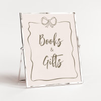 Minimalistische Coquette Babydusche Bücher und Ges