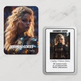 Minimalistische Coscards | Cosplay-Charakterkarte Visitenkarte