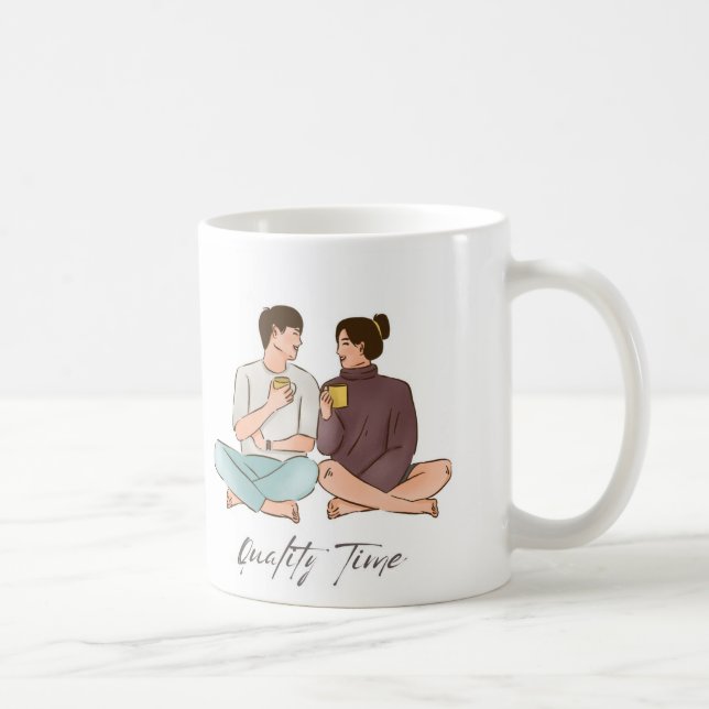 Minimalistische COUPLE-TASSE Kaffeetasse (Rechts)