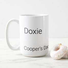 Minimalistische Dachshund-Kaffeetasse mit individu Kaffeetasse