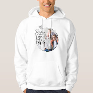 Minimalistische Dad-Birthday-Typografie-Foto Hoodie
