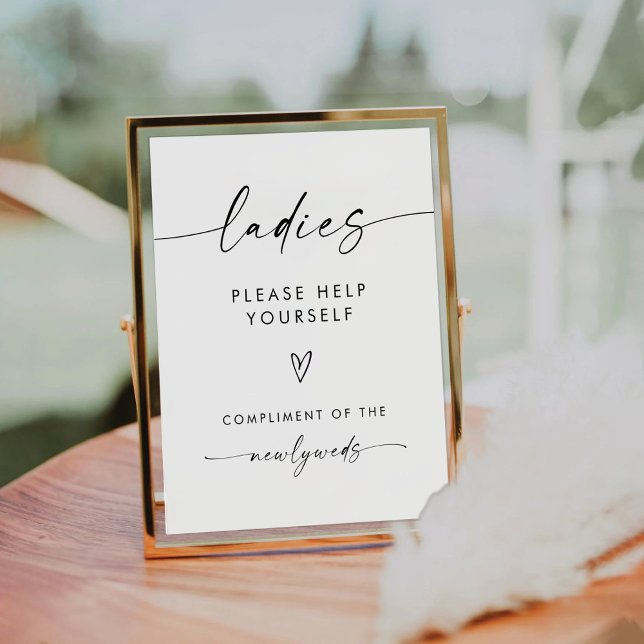 Minimalistische Damen Badezimmer Sockelschild (Von Creator hochgeladen)