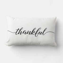 Minimalistische dankbare moderne Schrift Lendenkissen