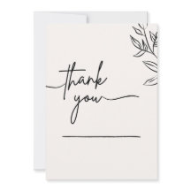 Minimalistische Dankeskarte | Elegante Dankeskarte