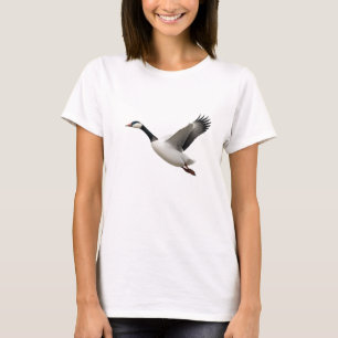 Minimalistische Darstellung eines wandernden Gänse T-Shirt