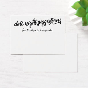 Minimalistische Date Night Vorschläge Newlywed Kar