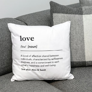 Minimalistische Definition von individuellen Namen Kissen