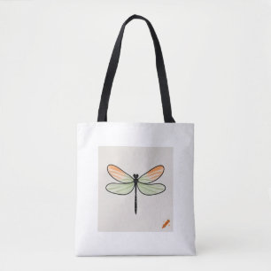 "Minimalistische Dragonfly-Designtasche: Schwarze Tasche
