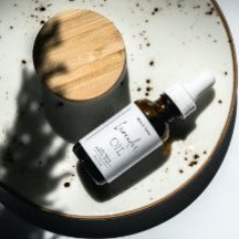 Minimalistische Dropper-Flaschen-Etikett