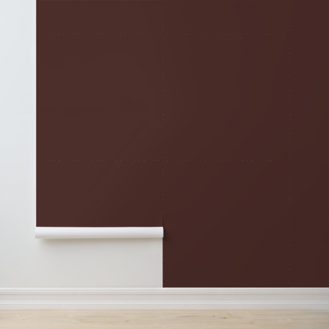 Minimalistische, dunkelbraune, moderne Farbe Tapete (Anwendung)