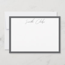 Minimalistische dunkelgraue Rand-Handschrift-Schri