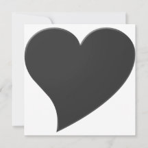Minimalistische dunkelgraue schwarze Großherz - mo