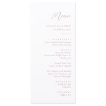 Minimalistische Dusty Pink & White Einfache Hochze