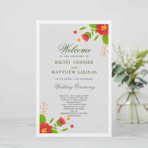 Minimalistische Einfache Blumenkarte