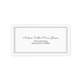 Minimalistische einfache Cursive Script-Hochzeitad Adressaufkleber