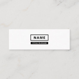 Minimalistische einfache einfarbige mini visitenkarte