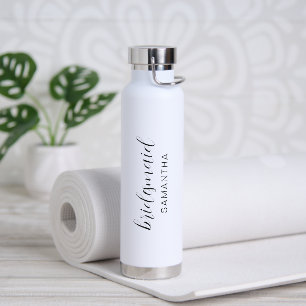 Minimalistische einfache elegante Brautjungfer Hoc Trinkflasche