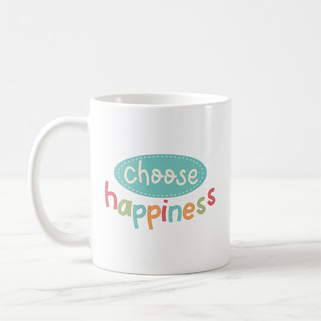 Minimalistische einfache Farbbriefe Pastel Shades Kaffeetasse (Links)