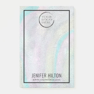 Minimalistische, einfache irisierende holografisch post-it klebezettel