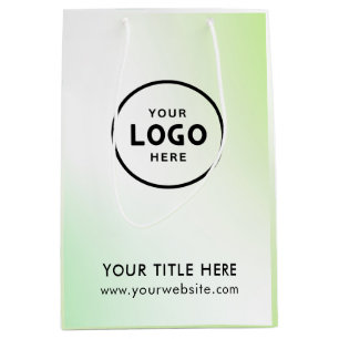 Minimalistische einfache moderne Geschäftsgeschenk Mittlere Geschenktüte