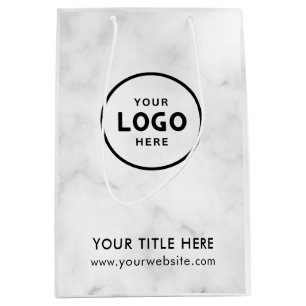 Minimalistische einfache moderne Geschäftsgeschenk Mittlere Geschenktüte