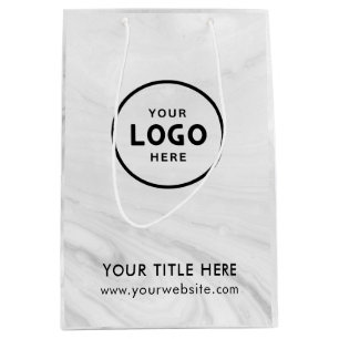Minimalistische einfache moderne Geschäftsgeschenk Mittlere Geschenktüte