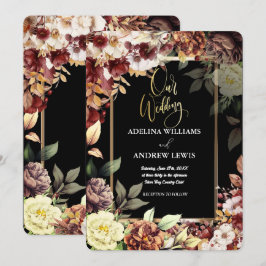 Minimalistische einfache Niedliche Rose Gold Frame Einladung