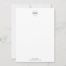 Minimalistische, einfache Note-Karte des Round-Log