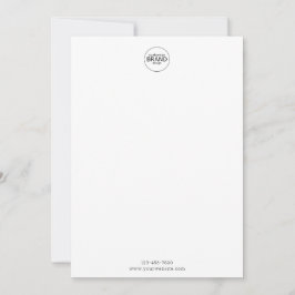 Minimalistische, einfache Note-Karte des Round-Log Mitteilungskarte