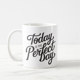 Minimalistische einfache Positivziffer Fettschrift Kaffeetasse