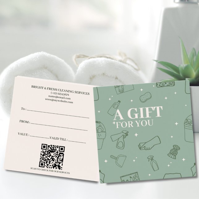 Minimalistische einfache Reinigung von grünem Crem (Von Creator hochgeladen)