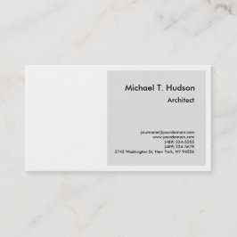 Minimalistische einfache Schlichte Architektur Gra Visitenkarte