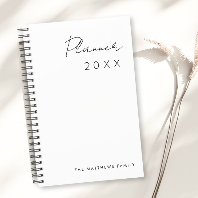 Minimalistische einfache Schreibmonate Planer (Von Creator hochgeladen)